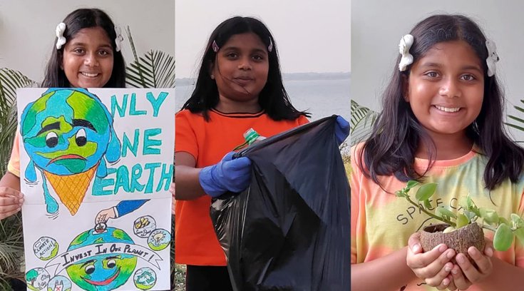 #BeTheChange Campaign by Bengaluru’s Little Environmentalist Manya Harsha fights against climate change
