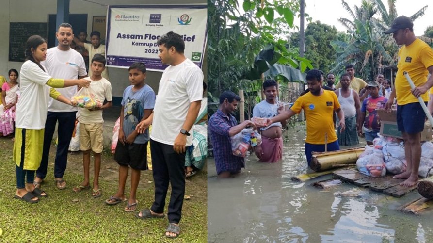 Child Help Foundation (CHF) and Filaantro Volunteered to Raise funds for Assam Flood Relief