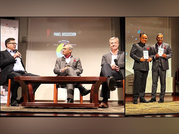 Amish Tripathi unveils Manoj Gupta’s new book ‘The Consciouspreneur’ in London